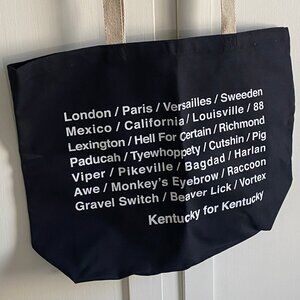 NWOT Kentucky for Kentucky Cities Tote Bag